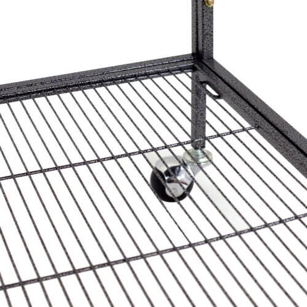 Bird Cage For Small To Medium Size Birds Such As Parrots, Finch, Macaw, or Cockatiels With Wheels