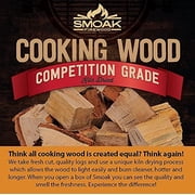 Smoak Firewood’s Cooking Wood Chunks (Competition Grade) USDA Certified for Smoking, Grilling or Barbequing (Cherry 25-30lbs 1728 Cubic in.)