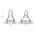 thumbnail image 5 of Cheers.US 8Pcs Bottle Nipples Slow Flow Nipple for Newborns and Older,Silicone Nipples for Baby Bottles, 5 of 7