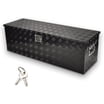 20 Inch Aluminum Diamond Plate Tool Box With Lock And Keys, Heavy Duty Waterproof Truck Storage Organizer Chest Pick Truck Bed Rv Trailer Van Side Handle