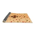 thumbnail image 2 of Ahgly Company Indoor Rectangle Abstract Orange Modern Area Rugs, 2' x 4', 2 of 4