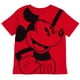 thumbnail image 5 of Camiseta Disney Mickey Mouse para niños pequeños marrón/blanco 3T, 5 of 7