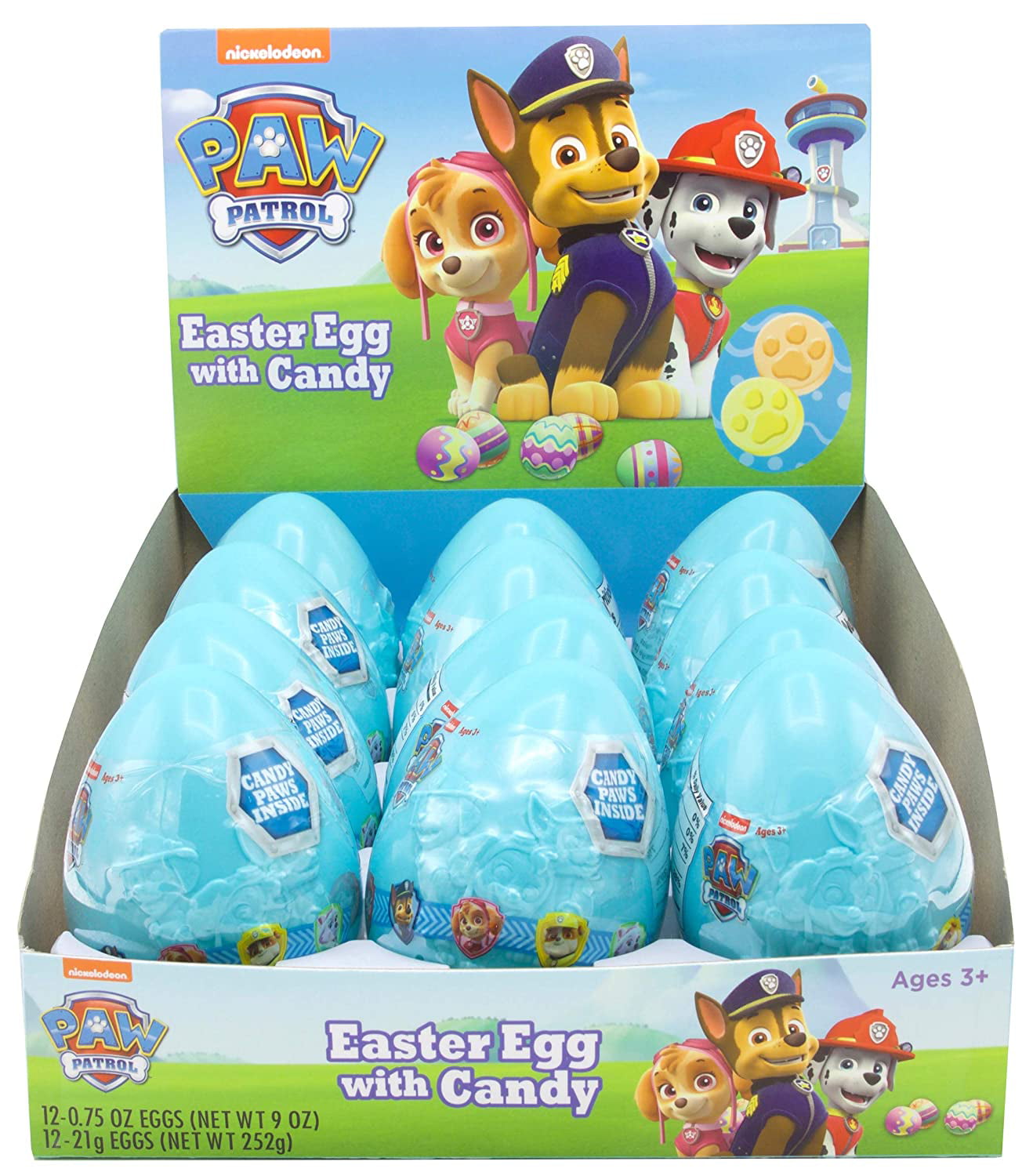Paw Patrol Filled Plastic Easter Eggs with Candy, 0.75 Ounce, Pack of - Walmart.com