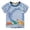 Blue-4, variant on Toddler Tshirt Short Sleeve Crewneck Striped T-Shirts Cartoon Embroidered Top Casual Summer Tops 3-4 Years Boy Clothes