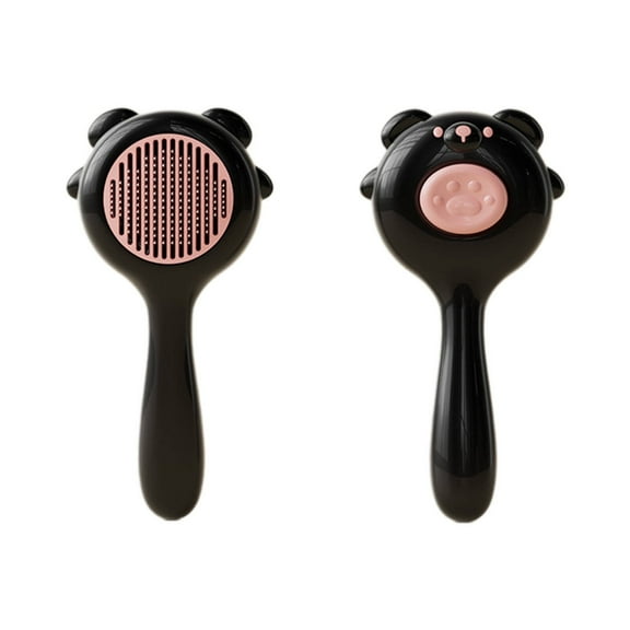 BESTSKY 2Pcs Cat Brush,One-Button Hair Removal Design Dog Brush,Efficient Hair Shedding Function Universal for Cats and Dogs Cat Stuff,Pink