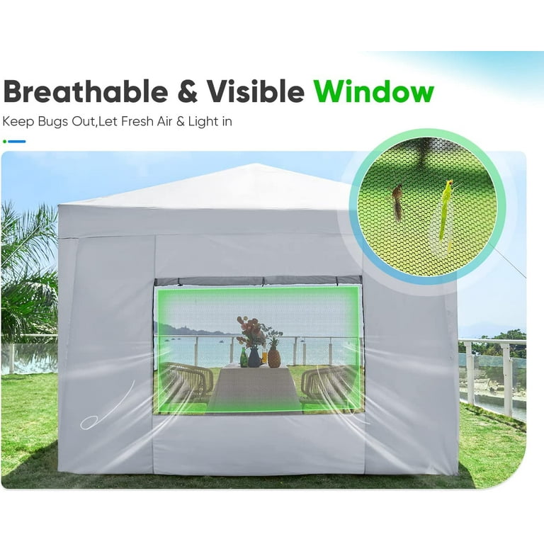 Quictent 10'x10' Pop Up Canopy Tent with Enclosed Sidewalls