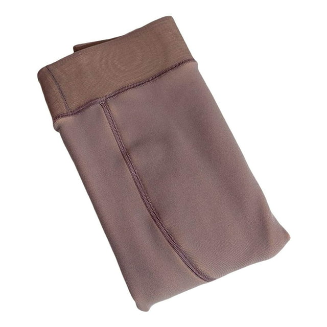 fastboy Womens Winter Fleece Lined Tights Plus Size Leggings Thermal Pants Seamless Coffee
