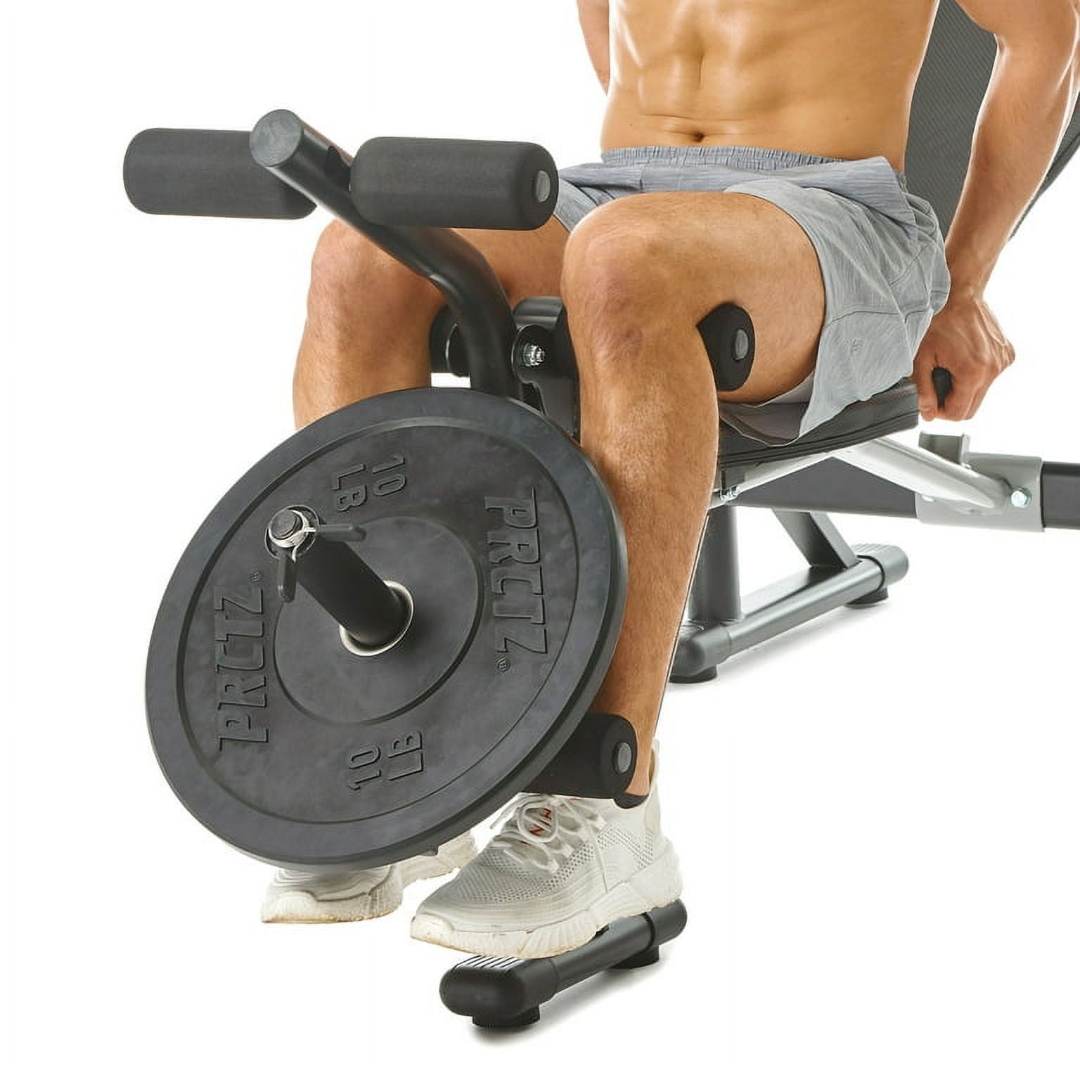 PRCTZ 15 lb Rubber Bumper Weight Plate Set, Fits 2 in. Diameter Barbell, Available in 10-45 lb