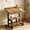Three-layer Flip-top Thickened And Reinforced Vintage Color, variant on Adjustable Rolling Sit Stand Computer Desk Double Storage Tilting Desktop Lockable Wheels