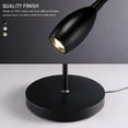 thumbnail image 7 of O’Bright Ray – Adjustable LED Beam Floor Lamp, Dimmable and Zoomable Spotlight, Flexible Gooseneck, Reading/Crafting Standing Lamp, Work Table Light, Black, 7 of 7