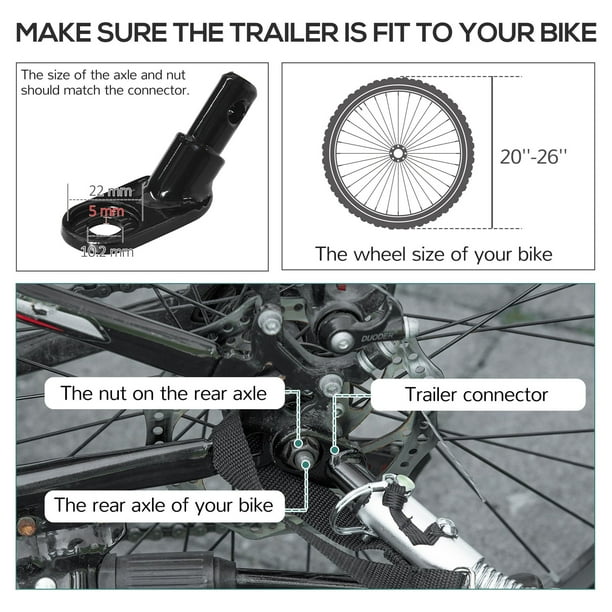 Foldable bike trailer sale
