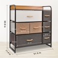 thumbnail image 3 of Bigroof 7 Drawers Dresser Storage Tower, Organizer Unit Chest Fabric Bins for Closets,Bedroom,Hallway,Entryway, 3 of 6