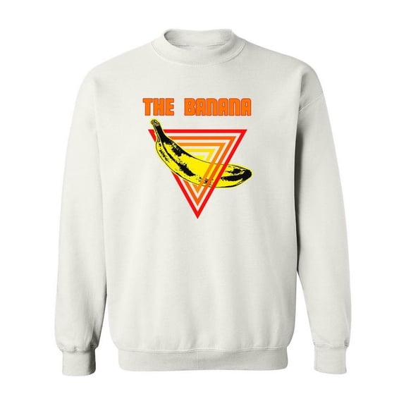 Banana Pop Art Sweatshirt Women -Image by Shutterstock, Female x-Large