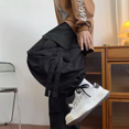 thumbnail image 1 of Pantalones de estilo americano para hombre, estilo urbano, de pierna recta, estilo cargo, holgados, con cordón y puños, para primavera y verano, 1 of 4
