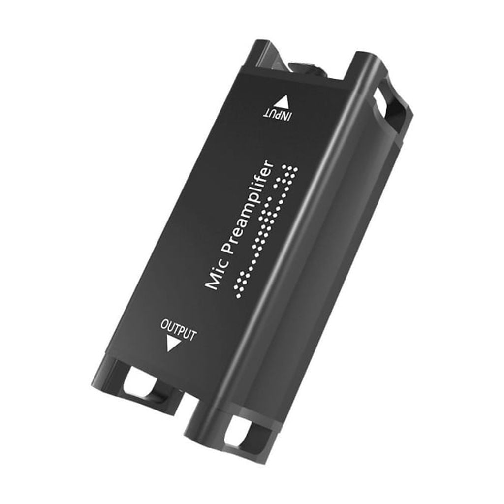 Zeiwohndc 25dB Mic Booster Preamplifier Enhances Auditory For Podcasts Broadcasts