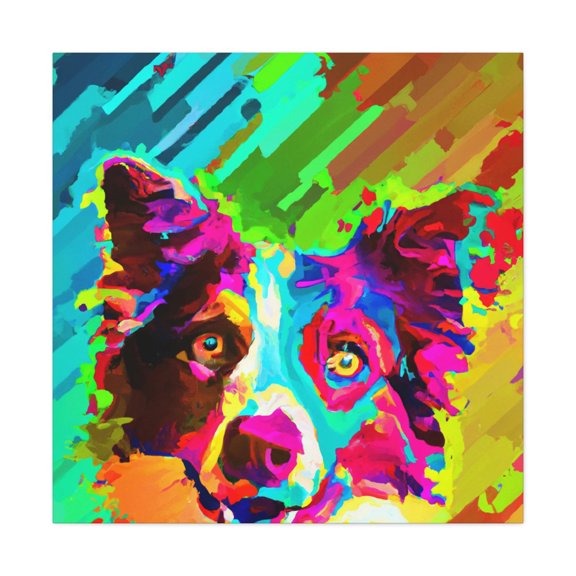 Border Collie Impressionism - Canvas