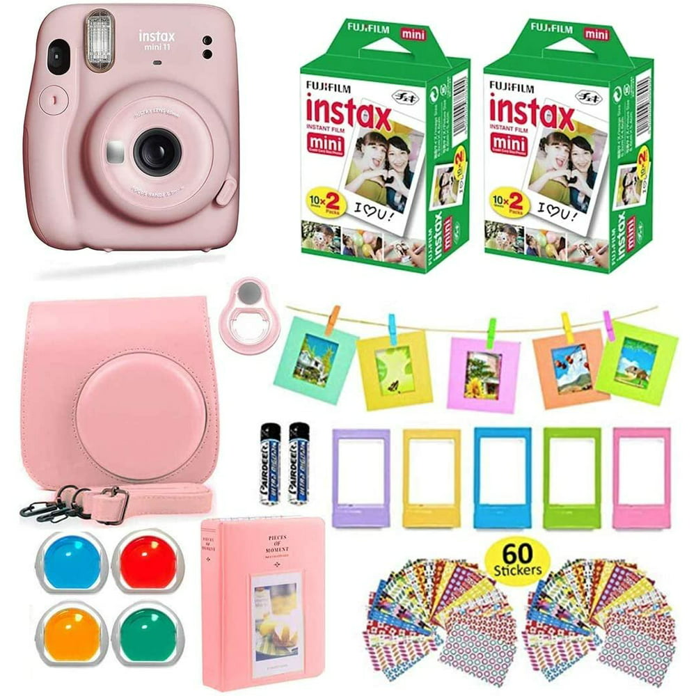 Fujifilm Instax Mini 11 Instant Camera Blush Pink + Carrying Case