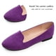 thumbnail image 3 of Zapatos planos SAILING LU para mujer, piel vegana, color morado, talla 6.5, 3 of 7
