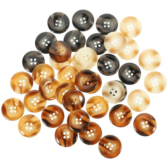 SWETRACE Sewing Buttons for Clothing Black Resin 40Pcs 1In