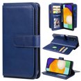 thumbnail image 1 of SaniMore Versatile Case for Samsung Galaxy A14 5G 6.6" 2023, Durable PU Leather Case Card Slots Flip Kickstand Magnetic Closure Anti-drop Shockproof Full Body Protective Wallet Business Case, Darkblue, 1 of 8
