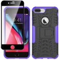 thumbnail image 1 of Coques iPhone 7 Plus, Étui iPhone 8 Plus, avec Protecteur d'Écran HD, Coques Protectrices Antichoc Robustes à Double Couche avec Support pour iPhone 7 Plus/8 Plus (Violet), 1 of 7