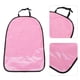 thumbnail image 3 of Funda de asiento trasero para niños, de piel sintética, para proteger el asiento trasero de la suciedad, el barro y los arañazos, color rosa, 3 of 8
