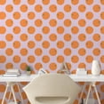 thumbnail image 3 of Ambesonne Orange Peel & Stick Wallpaper for Home, Citrus Fruit on Polka Dots, 13"x36", Pale Pink Apricot, 3 of 6
