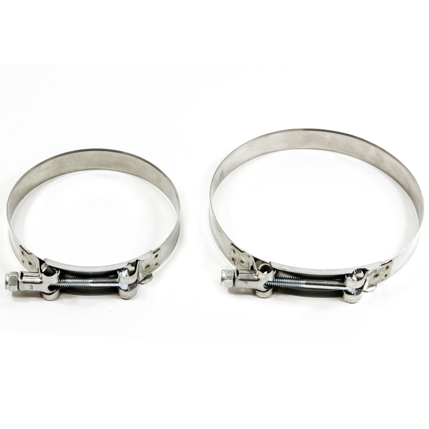 Cooling Systems 2 PC Stainless Metal Steel T Bolt Hose Clamps