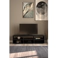 thumbnail image 2 of Tvilum Media 6 Shelf TV Stand in Black, 2 of 13