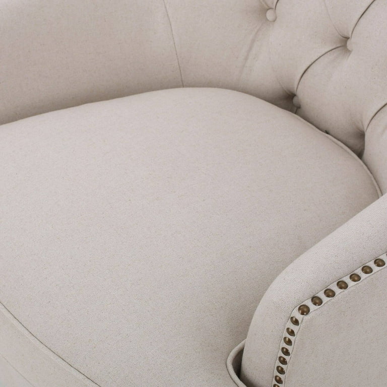 Tafton tufted club chair and 2025 ottoman