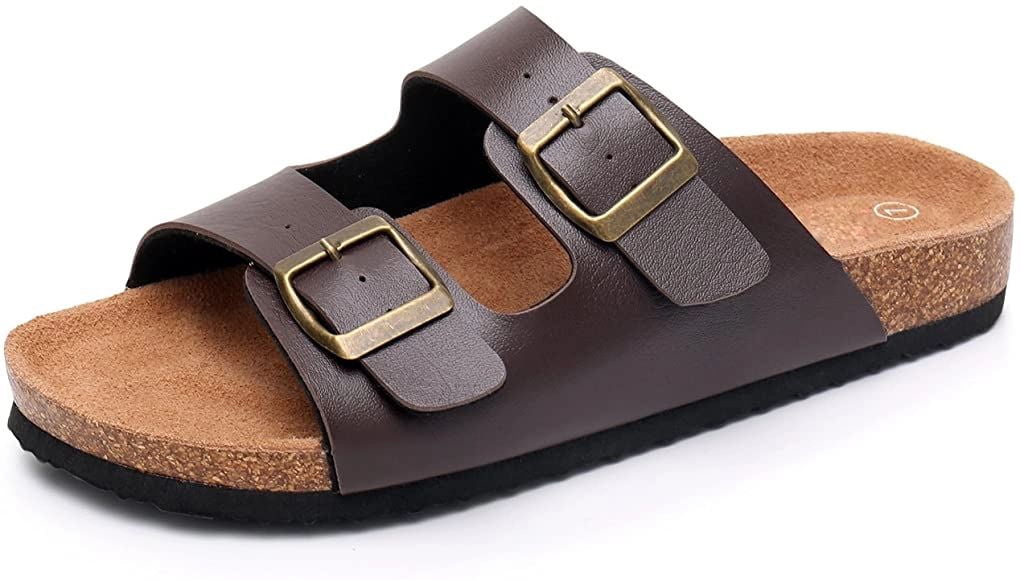 Tanleewa Tanleewa Womens 2 Strap Cork Footbed Sandals Casual Beach