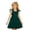 1-Dark Green132, variant on Wxolcjlv Girls Casual Dresses Solid Color Sleeveless Crewneck Dress with Bow, Sizes 3-10