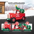 thumbnail image 4 of SPECSTAR 7.5ft Long Christmas Inflatable Santa on Red Truck with Tree Led Lighted Blow up Outdoor Yard Decoration, 4 of 11