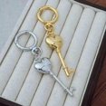 thumbnail image 5 of Heart Shaped Lock Key Ring For Couples Matching Jewelry Love Keepsakes Accessory Gift For Valentines Day Celebration, 5 of 5