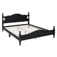 thumbnail image 6 of Harper & Bright Designs Queen Size Wood Platform Bed Frame, Retro Style Platform Bed with Wooden Slat Support, Black, 6 of 9