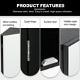 thumbnail image 2 of Eclife Rectangle Corner Medicine Cabinet with Mirror Wall Mounted Bathroom Organizer, Black, 2 of 7