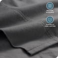 thumbnail image 3 of Juego de Sábanas de Franela 100 % Algodón Bare Home 4 Piezas Color Gris, 3 of 9