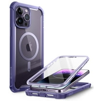 i-Blason AreMag Series Case for iPhone 14 Pro Max (2022 Release) 6.7 Inch, Premium Hybrid Protective Clear Case (Mauve)