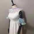 thumbnail image 6 of Ywmsfl Elegant Pleated Ruffle Shawl Wrap Fake Collar Shining Colorful Organza Detachable Collar Capelet for Womens Party Outfit, 6 of 20