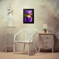 thumbnail image 4 of Schell, Jennie Marie 11x14 Black Modern Framed Museum Art Print Titled - Purple Bearded Iris Flower, 4 of 5