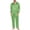 Light Green, variant on Men's Satin Pajama Set, Solid Color Button Down Long Sleeve Top and Pants with Pockets, Comfortable Lounge Wear Set for Home, Sleep and Relaxation-Coffee