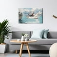 thumbnail image 2 of Canvas Wall Art - Fishing Boats by Winslow Homer Classic Artwork Picture Print with Framed Famous Watercolor Painting Hang for Home Office Bedroom Living Room Wall Decor-18" X12", 2 of 4