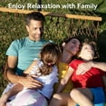 thumbnail image 5 of KEESTP Comfort 2 Person Cotton Rope Hammock, 500lb Capacity,Portable Hammocks for Camping Outdoor/Indoor Patio Backyard - Brown, 5 of 6