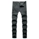 thumbnail image 2 of Pantalones vaqueros largos para hombre, bolsillos laterales, pies pequeños, ajustados, de mezclilla, pantalones vaqueros largos para hombre, 2 of 6