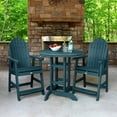 thumbnail image 2 of Highwood's 36" Round 3-pc Hamilton Dining Set - Counter Height, Outdoor, Eco-friendly, Synthetic Wood, 2 of 9
