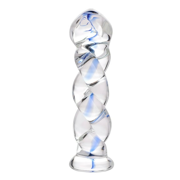 Prisms Soma Twisted Glass 5.75" Dildo, Clear