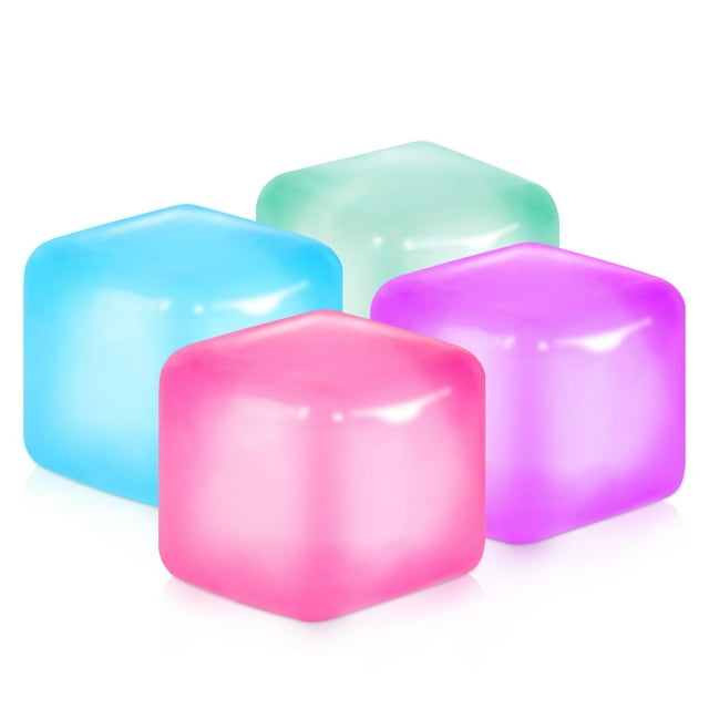 Squishy Fidget Toys APLIST Stress Cube, paquete de 4 unidades para niños y adultos
