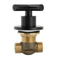thumbnail image 6 of Handle Fixed On Bathroom Wall Sink Faucet Hot & Cold Basin Faucet G1/2(Black), 6 of 8
