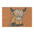 thumbnail image 1 of Felpudo Con Tema De Vaca Felpudo De Entrada Alfombra De Bienvenida Con Alfombra De Cocina Personajes Divertidos Que Se Asoman Por La Puerta Alfombra, 1 of 7