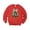 Red Sweatshirt, variant on Christmas Tree with Dalmatian Bow and Gold Star Topper Sweatshirt for Women Teens and Kids White Sweatshirt Adult X-Large